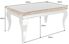 Konferenčný stôl 44365 Modern Barock Barracuda 100x60cm  - Komfort-nábytok