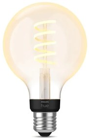 PHILIPS HUE Múdra LED filamentová žiarovka HUE, E27, G93, 7W, 550lm, teplá biela-neutrálna biela