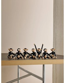 Soška z masívneho dubového dreva Kay Bojesen Denmark Monkey Hanging