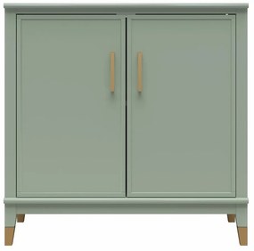 Zelená skrinka 86x85x41 cm Westerleigh – CosmoLiving by Cosmopolitan