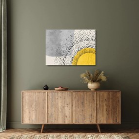 Sklenený obraz - Abstraktná maľba pláže N⁰3 (70x50 cm)
