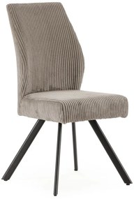 Svetlosivé menčestrové jedálenské stoličky v súprave 2 ks Anibal – Marckeric