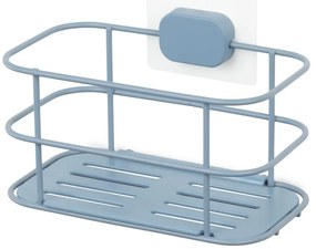 Svetlomodrá samodržiaca kovová kúpeľňová polička Grena – Compactor