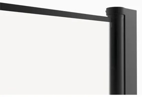 Sprchovací kút s rohovým vstupom Aurlane 90 x 90 cm farba rámu čierna dekor skla priemyselný design FAC880