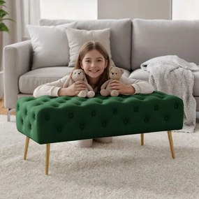 Taburetka MONACO fľaškovo zelená