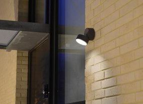 LUTEC Vonkajšie nástenné LED svietidlo TRUMPET, 11W, denná biela, IP44