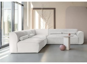 Krémovobiela rohová pohovka (ľavý roh) Flex Felix – Miuform