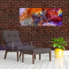 Obraz - Abstraktné atramentové umenie (120x50 cm)