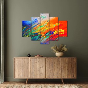 Obraz - Farebná abstrakcia (150x105 cm)
