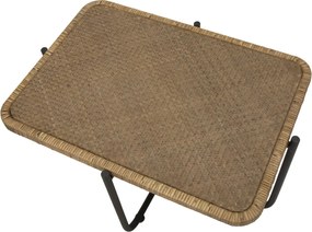 Konferenčný stolík Cebu 75 cm čierny/hnedý