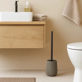 WC kefa Stripe, sivá/s čiernymi prvkami
