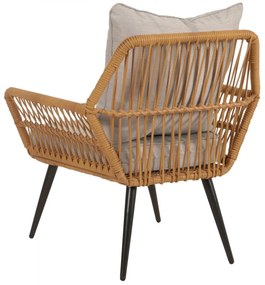 Záhradná súprava stoličiek a stolíka HWC-N34 - svetlo sivá