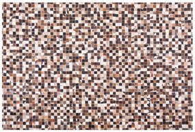Kožený koberec 160 x 230 cm viacfarebný KONYA Beliani