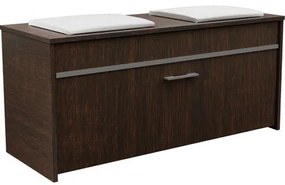 Veľká skrinka na topánky so sedadlom wenge