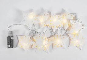LED girlanda CD008 papierové hviezdy