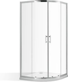 Roltechnik Štvrťkruhový sprchovací kút OBR2 90 cm 90 cm