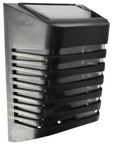 Ecolamp Exteriérové solárne nástenné LED svietidlo Strip, 1x LED 0,12w, čierna