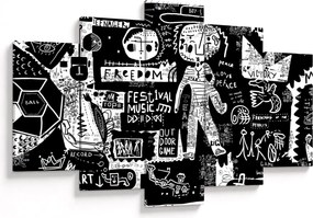 Obraz - Graffiti (150x105 cm)