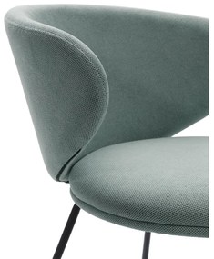 Zelené čalúnené jedálenské kreslá v súprave 2 ks Rush – Marckeric