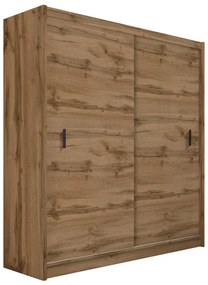 Šatní skriňa SAPHIRA 203x215 cm s posuvnými dverami dub wotan