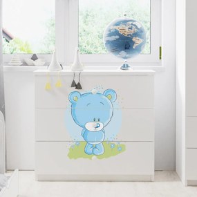 Detská komoda so zásuvkami Elsa, Farby: biela / medveď