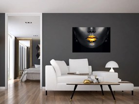 Obraz - Pery ženy (90x60 cm)