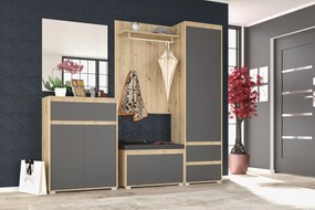 Podsedák k botníku Thebes S-1D - tmavosivá