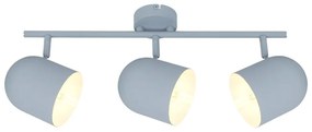 Svetlomodré stropné svietidlo s kovovým tienidlom 55x10 cm Azuro – Candellux Lighting