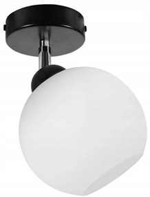 Stropné bodové svietidlo ELIZA, 1x biele sklenené tienidlo (výber z 2 farieb konštrukcie)