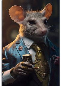 Obraz zvierací gangster potkan - 80x120