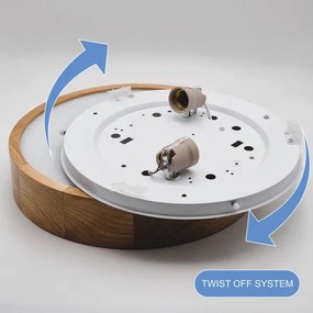 Brilagi - LED Stropné svietidlo CARVALHO 2xE27/60W/230V dub pr. 37,5 cm