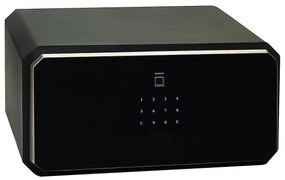 Oceľový sejf s elektronickým zámkom na číselný kód a odtlačok prsta RICHTER RS.23.LUX.FIN, RICHTER černá