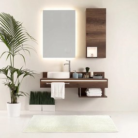Kúpeľňový koberec Bati smotanovo biely