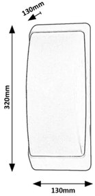 Rabalux 7797 - Vonkajšie nástenné svietidlo OPOLE 1xE27/12W/230V IP65