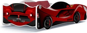 Detská posteľ auto MICHAEL 160x80 cm - červená (21)