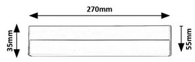 Rabalux 78046 podlinkové LED svietidlo Band 2, 27 cm, biela