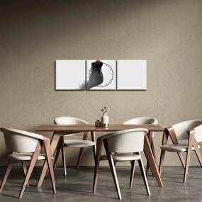 Obraz - Meditácia na vrchole (s hodinami) (90x30 cm)