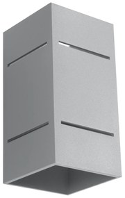 Nástenné svietidlo Blocco, 1x sivé kovové tienidlo