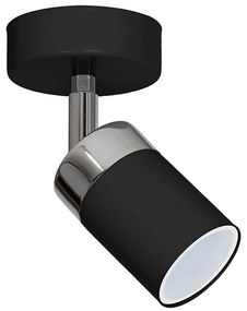 Bodové svietidlo JOKER 1xGU10/25W/230V čierna/lesklý chróm