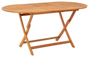 Skladací záhradný stôl 160x85x75 cm eukalyptový masív 312454
