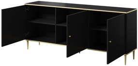 Cama Dizajnová komoda Glamour - čierna