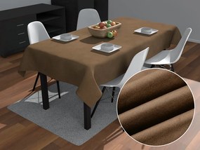 Biante Obdĺžnikový obrus/imitácia brúsenej kože Alcantara ALC-015 Svetlo hnedý 120x180 cm