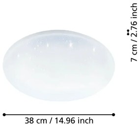 Eglo 900001 - LED Stmievateľné stropné svietidlo TOTARI-Z LED/19,2W/230V 2700-6500K