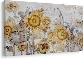 Obraz - Slnečnica v stene (90x60 cm)