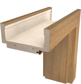 Obložková zárubňa DRE 80 cm pre hrúbku steny 14-16 cm brest ľavá O4J80L
