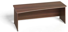 Rohový kancelársky písací stôl ARRISTO LUX, 200x90 cm, ľavý, orech