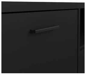 Čierny TV stolík 147x38 cm Media – Tvilum