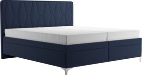 Posteľ Moosa 180x200 cm, námornícka modrá látka