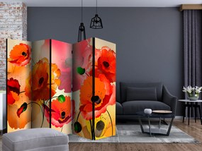 Artgeist Paraván - Velvet poppies [Room Dividers]