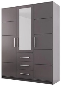 Skriňa Bali D3 Grafit/zrkadlo